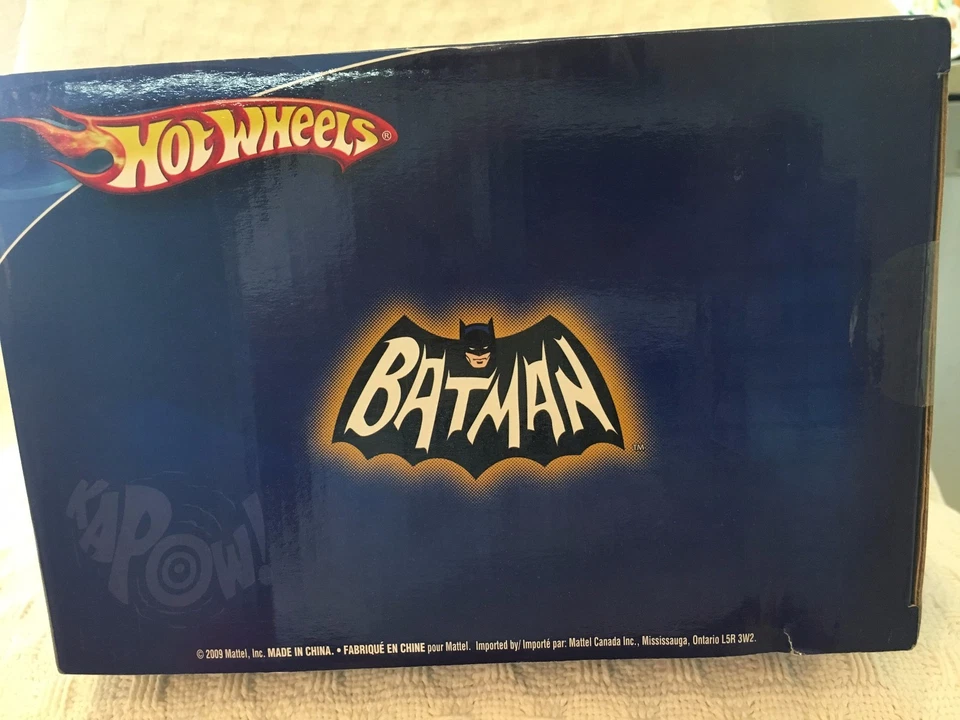 Hot Wheels Batman 1966 T.V. Series BATCYCLE & SIDECAR 1:12 Scale 2009 NEW - Image 4 of 4