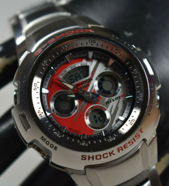 Casio G-Shock Nissan Nismo Collab Men's Watch Silver G-700NM-4AV 