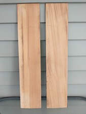 2 Thin Antique Old Growth Poplar Wood Panels 5" X 24" Project Lumber Lot X