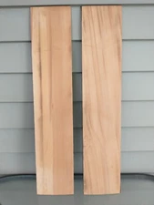 2 Thin Antique Old Growth Poplar Wood Panels 5" X 24" Project Lumber Lot X