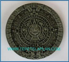 NEW AZTEC INDIAN CALENDAR NATIVE MEXICO COUNTRY SILVER BELT BUCKLE