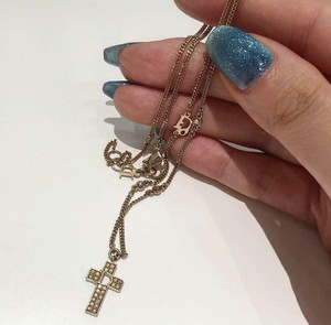 dior cross necklace