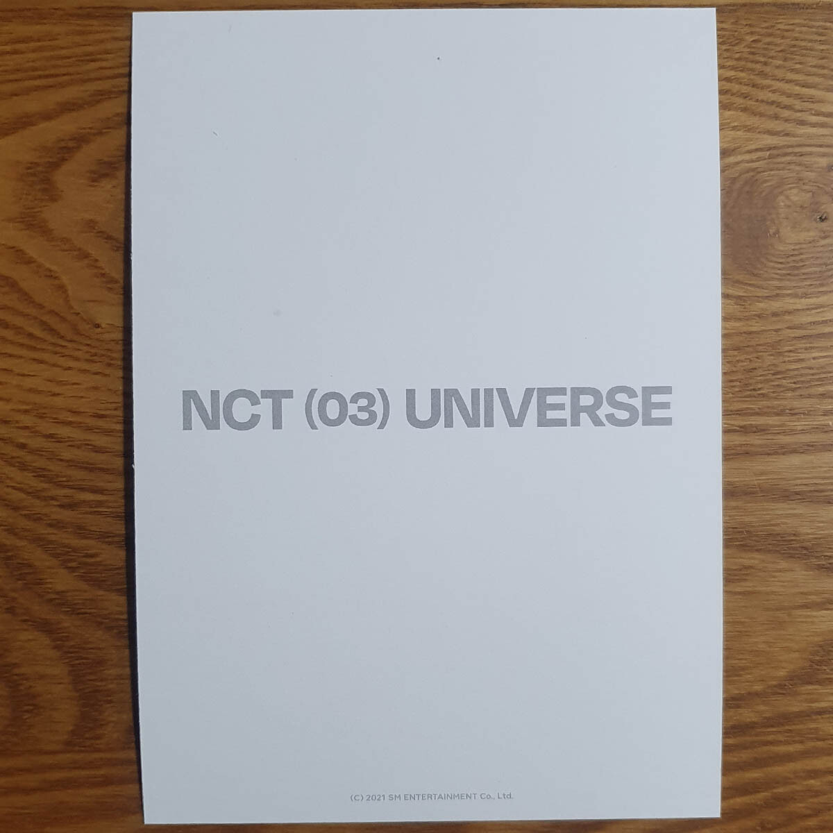 Jeno Official Postcard NCT from NCT Universe NCT (03) Genuine Kpop