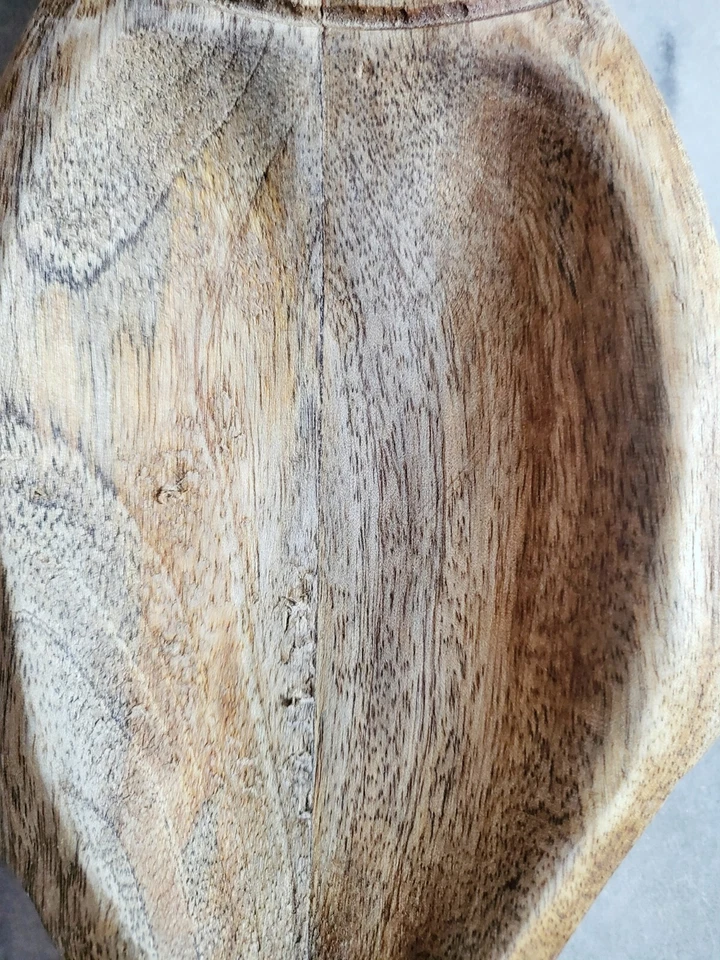 Coastal Carved Fish-Shaped Mango Wood Small Serving Tray-8" x 4.5" x 1" - Image 4 of 4