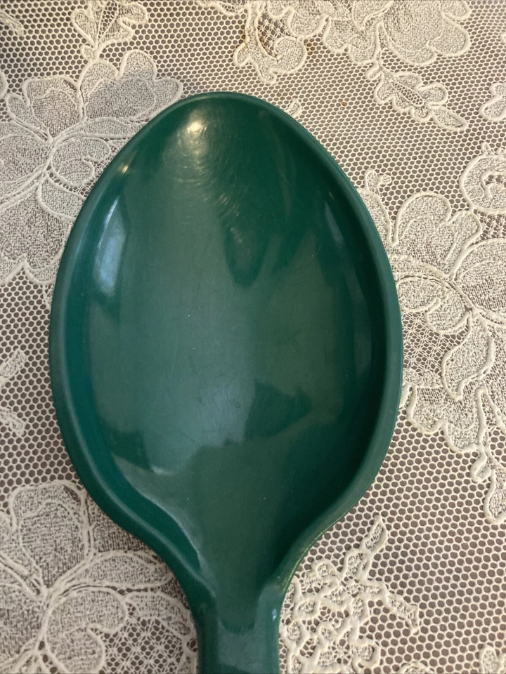 Vintage Pyrex Accessories 2102 Solid Spoon Green 11.5” - Image 2 of 4