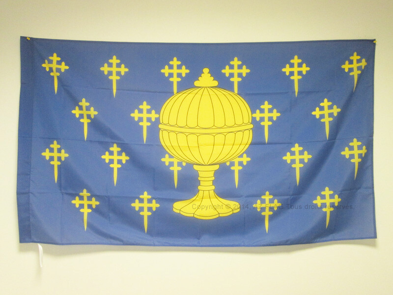 BANDIERA REGNO DI GALIZIA 409-1815 150x90cm - BANDIERA REINO DE GALICIA - SPAGNA