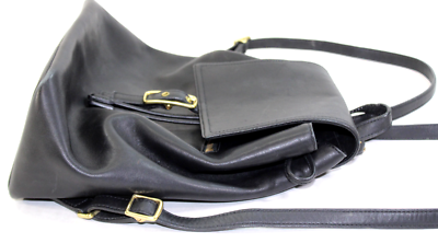 Vintage COACH Legacy Handcrafted Leather Black Backpack Day  display picture 1