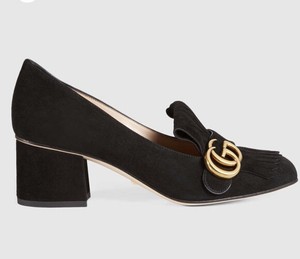gucci suede pumps
