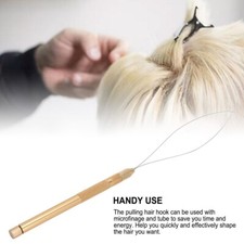 Micro Beads 5 Pulling Loops Hook Tool Hair Extension Threader Wire set.