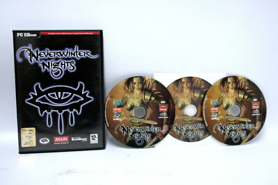 NEVERWINTER NIGHTS GAME PC CD ROM USED EXCELLENT CONDITION ITALIAN VERSION 63514