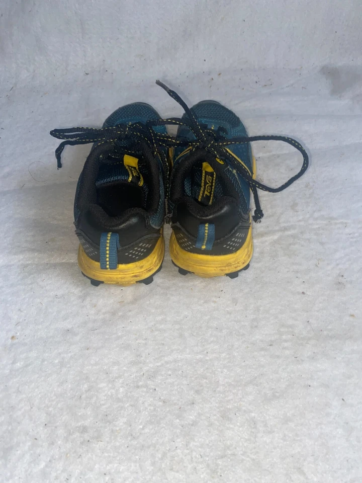 Zapatos Teva Niños Niños Talla 11 Azul Amarillo Bungee Encaje Aire Libre Senderismo Foto 3 de 4