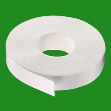 1 - 5m x 48mm White Smooth Pre-Glued Iron-On Melamine Worktop Edge Tape
