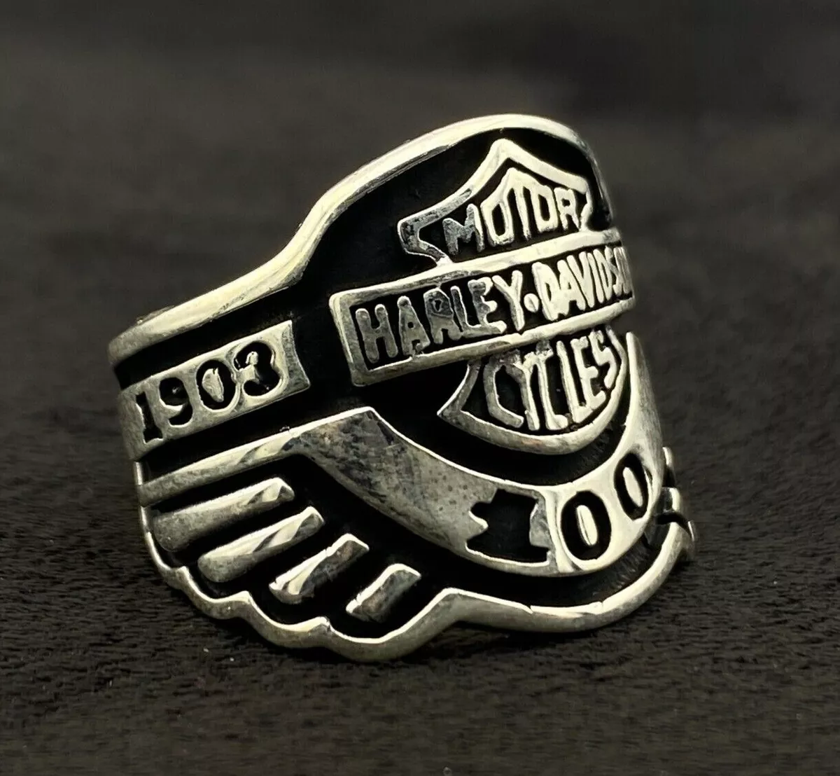 Harley Davidson Ring Men Ring Biker Ring Motorcycle Ring Statement Ring