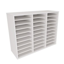 Fächerschrank Holz, 30 Fächer Fächerregal Briefregal Ablageschrank Postschrank 