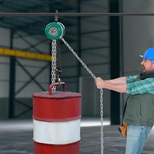 Kettenzug 2000kg 2t 3m Seilzug Flaschenzug Hubh&ouml;he Kran Kettenflaschenzug Kette