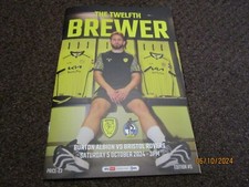 BURTON ALBION  v  BRISTOL ROVERS   2024/25  OCTOBER 5th  MINT - SOLD OUT