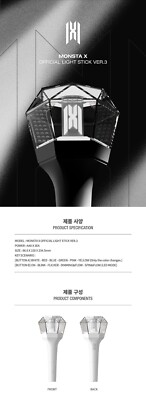 MONSTA X - Official Light Stick Ver.3 MONBEBE FANLIGHT | eBay