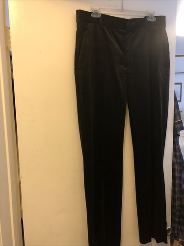 Zara Woman Black Velvet Like Pants 