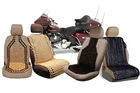 Zone Tech Wooden Beaded Car Home Comfort Tan/Black Massage Seat Cover Cushion