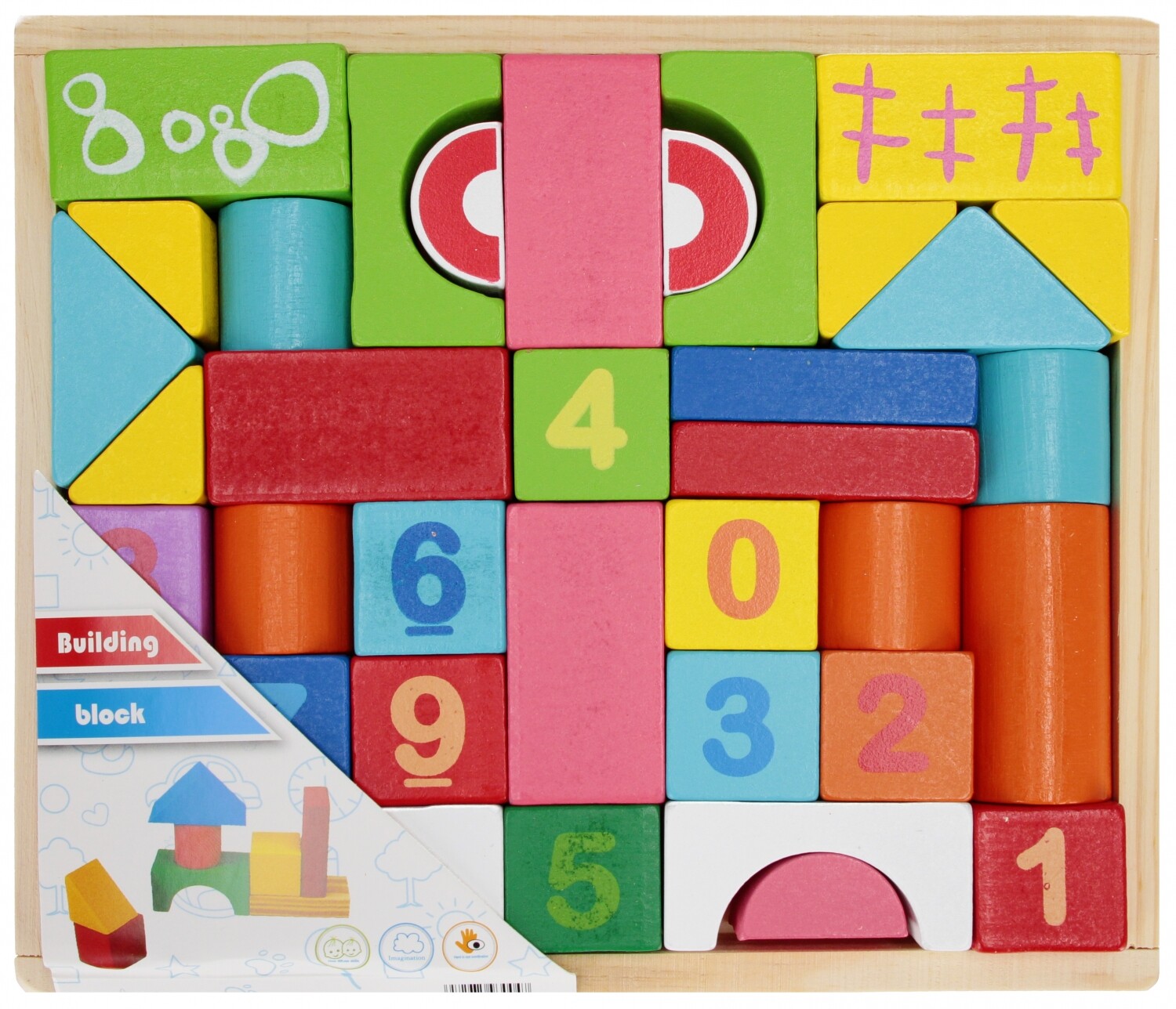5905523652109 Klocki drewniane kolorowe МЕГАКРЕАТИВНЫЙ 545059 МЕГАКРЕАТИВНЫЙ