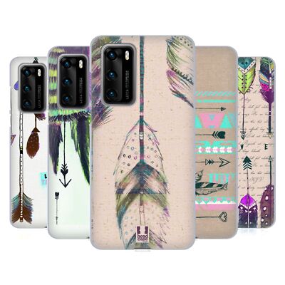 HEAD CASE DESIGNS LOVE FEATHERS SOFT GEL CASE FOR HUAWEI PHONES 4