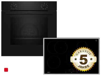 Neff BX18IB Set Backofen B1DCA0AK0 + Induktionskochfeld T58SHF1L0
