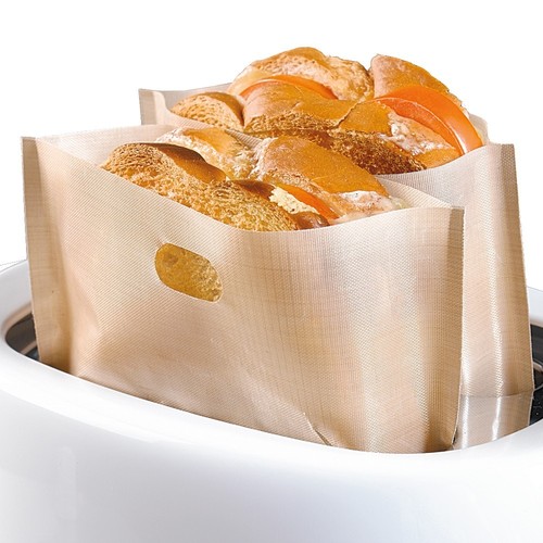 6x No-Sticky Toast Toaster Sandwich Toastie Bags Pocket Toastbag 17x19cm AU Post - Picture 6 of 6