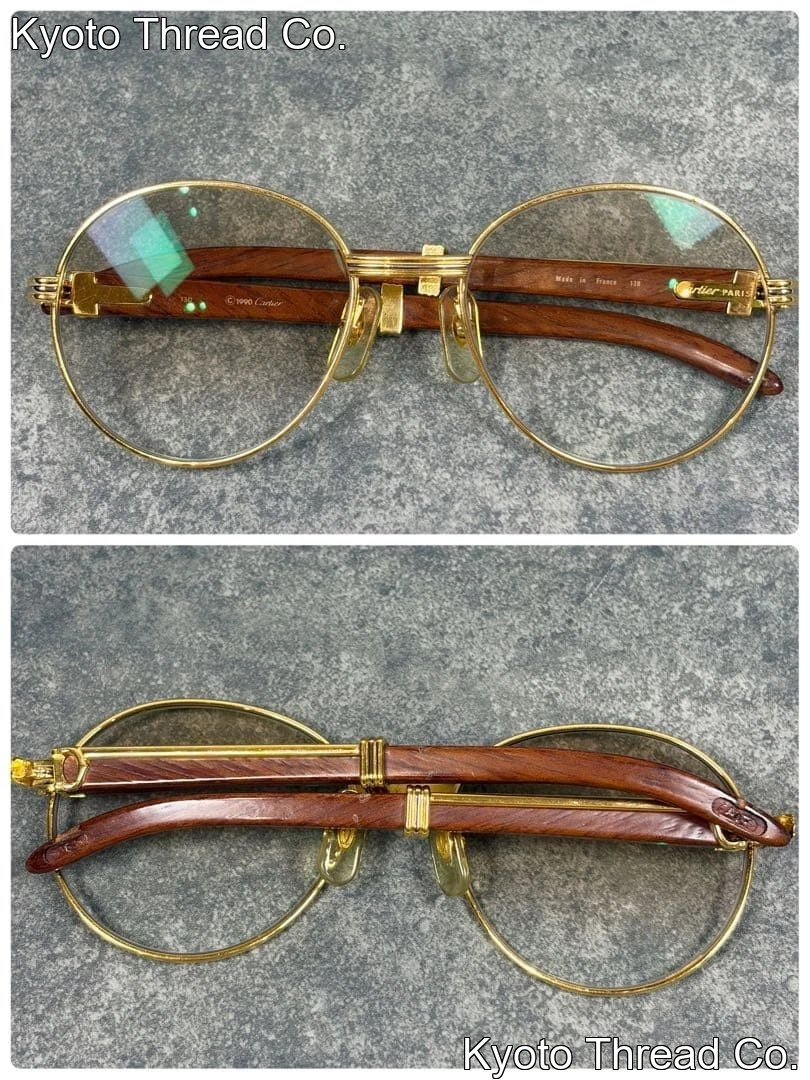 Cartier Gold Round Sunglasses for Men for sale | eBay