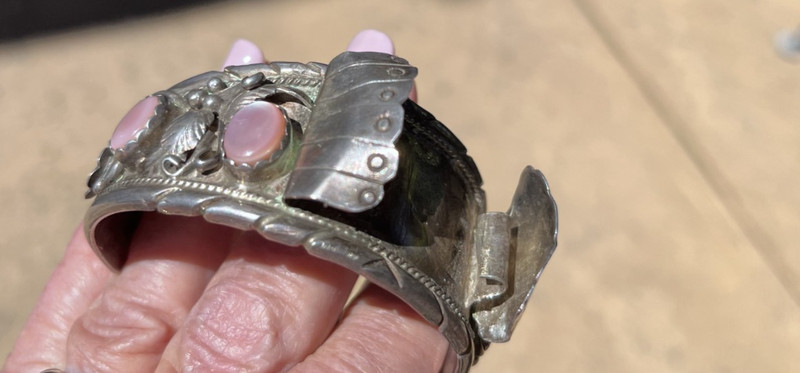 Navajo Sterling Silver Watch Cuff Bracelet