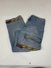Vintage Marithe Francois Girbaud Jeans Mens 40x33 Cargo Shuttle Strap Denim
