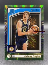 2024-25 Panini Donruss - Rated Rookie Johnny Furphy #242 Holo Green Laser (RC)