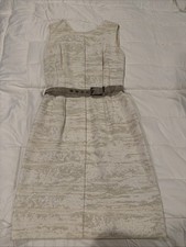 Dolce And gabbana Women’s Dress White With Belt Size 40