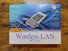 Sony Vaio Wireless LAN PC Card, MPN# PCWA-C100 (Windows XP Compliant) NEW Sealed