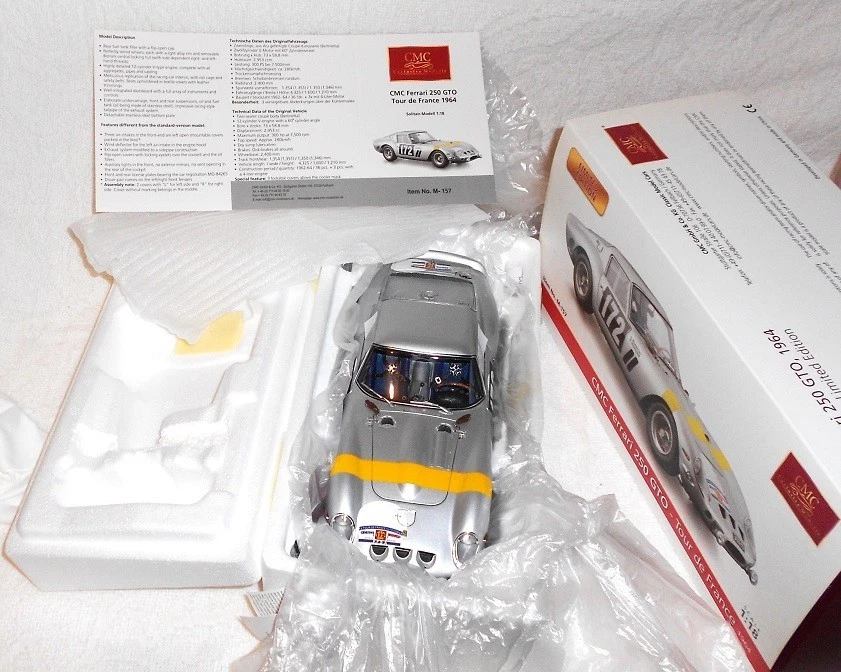 CMC  FERRARI 250 GTO.  Rare, M-157 ** Tour de France #172 ** Free shipping!! ** - Image 2 of 4