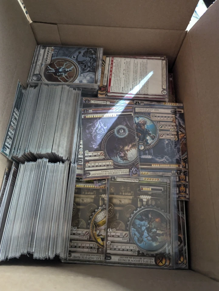 Lot of Warmachine Faction Decks Bundle Collection Sleeved with Mini Crates - Image 2 of 3