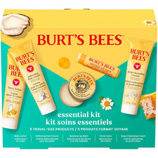 Burt's Bees Essentials Set - 5 Travel Size Products for Daily Care