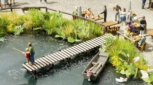Noch 14223 Small Fishing Pier H0 Scale Model Kit