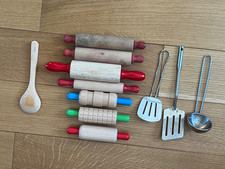 Mieszana partia dzieci Małe drewniane szpatułki Metalowa szpatułka Udawaj zabawę Kuchnia Ute