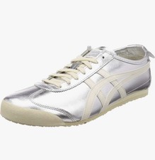 Onitsuka Tiger Unisex Adult Mexico 66 Sneaker Silver/Off White Size 6.5 U.S.