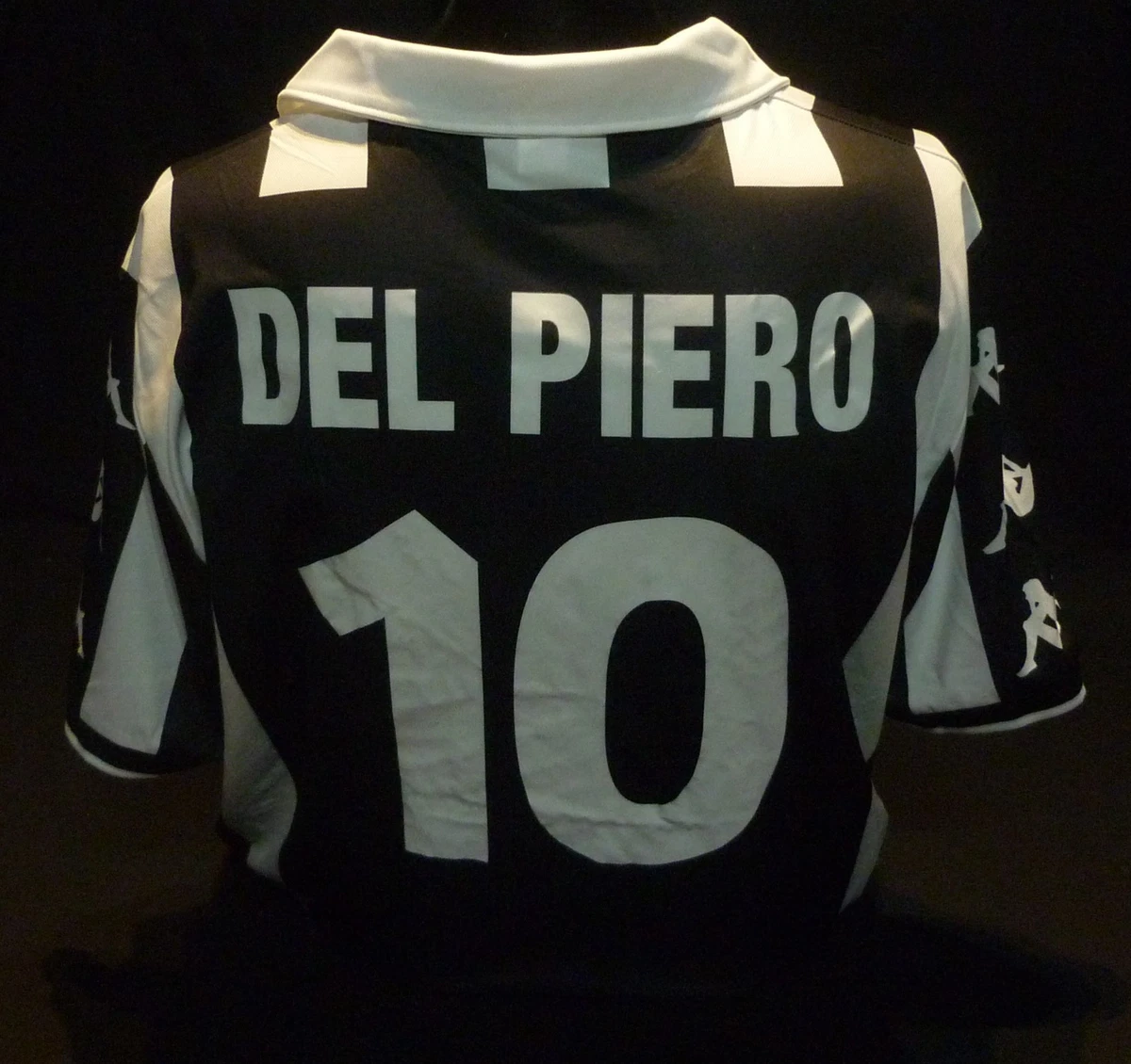 【NEW】 juventus Kappa DelPiero shirt 00s Juventus Football Shirt 1999 / 2000 Del Piero #10 Home Kappa Size