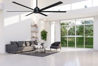Hvls WI-FI Deckenventilator BIG Schwarz 245 CM Smart BY Smart -LIFE