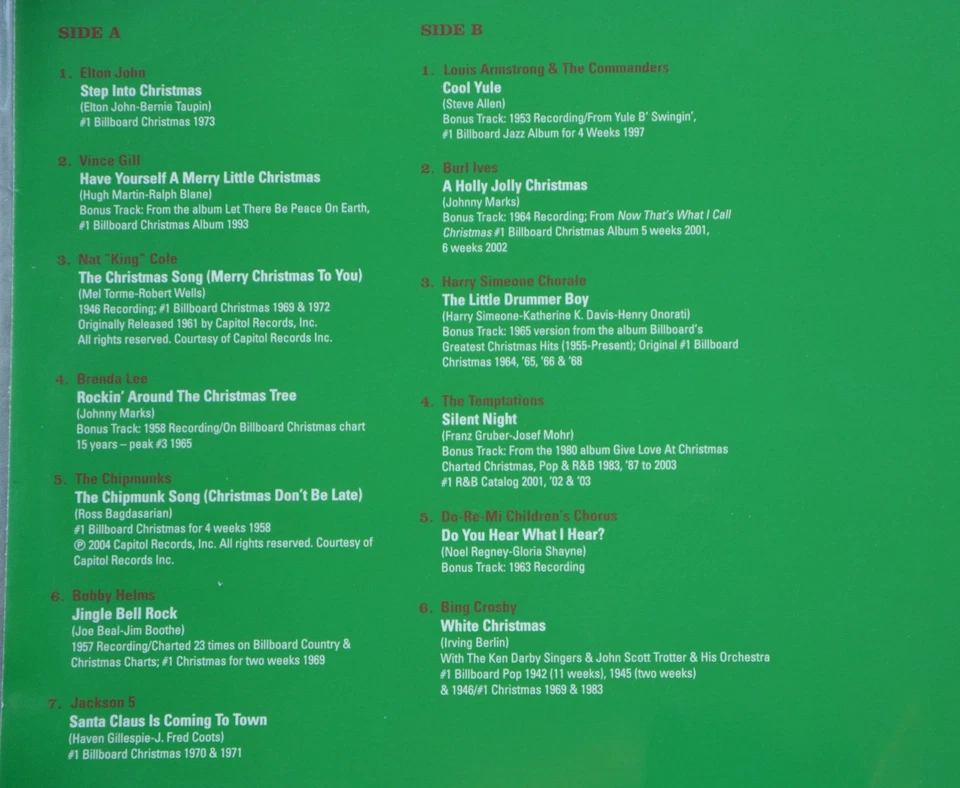 Holiday Vinyl LP Lot, Nat King Cole Christmas Song + 10 More Albums - Great Gift - Image 3 of 4