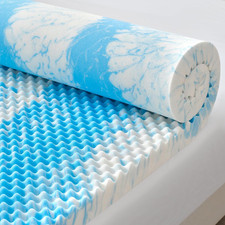 3 Inch Egg Crate Memory Foam Mattress Topper Twin Size, Soft Mattress Pad for Ba