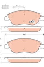 Bremsbelagsatz Vorne für Fiat Bravo II 198 Alfa Mito 955 Lancia Delta III 07-18