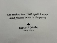 Kate Spade New York White Cotton Drawstring Purse Dust Bag 13.5x 11 Quoted Print