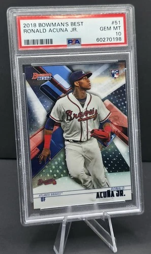 2018 Bowman's Best - Ronald Acuña Jr. #51 (RC) PSA 10