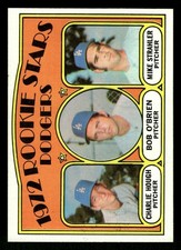 1972 Topps Baseball Card #198 Rookie Stars Los Angeles Dodgers Charlie Hough. rookie card picture