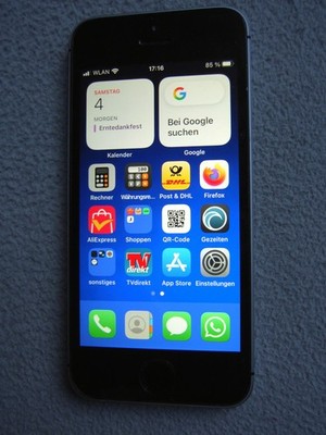 Apple iPhone SE A1723 (2016) 4'' 32GB Silber ohne Simlock top-Zustand