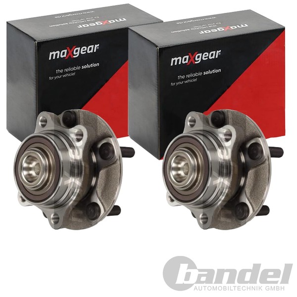 2X Maxgear RADLAGER-SATZ Vorne Passend FÜR Nissan 350Z Links+Rechts-image