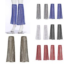 Women Glitter Warmers Leg Sleeves Shiny Boot Covers Club Wear Socks Dance Disco
